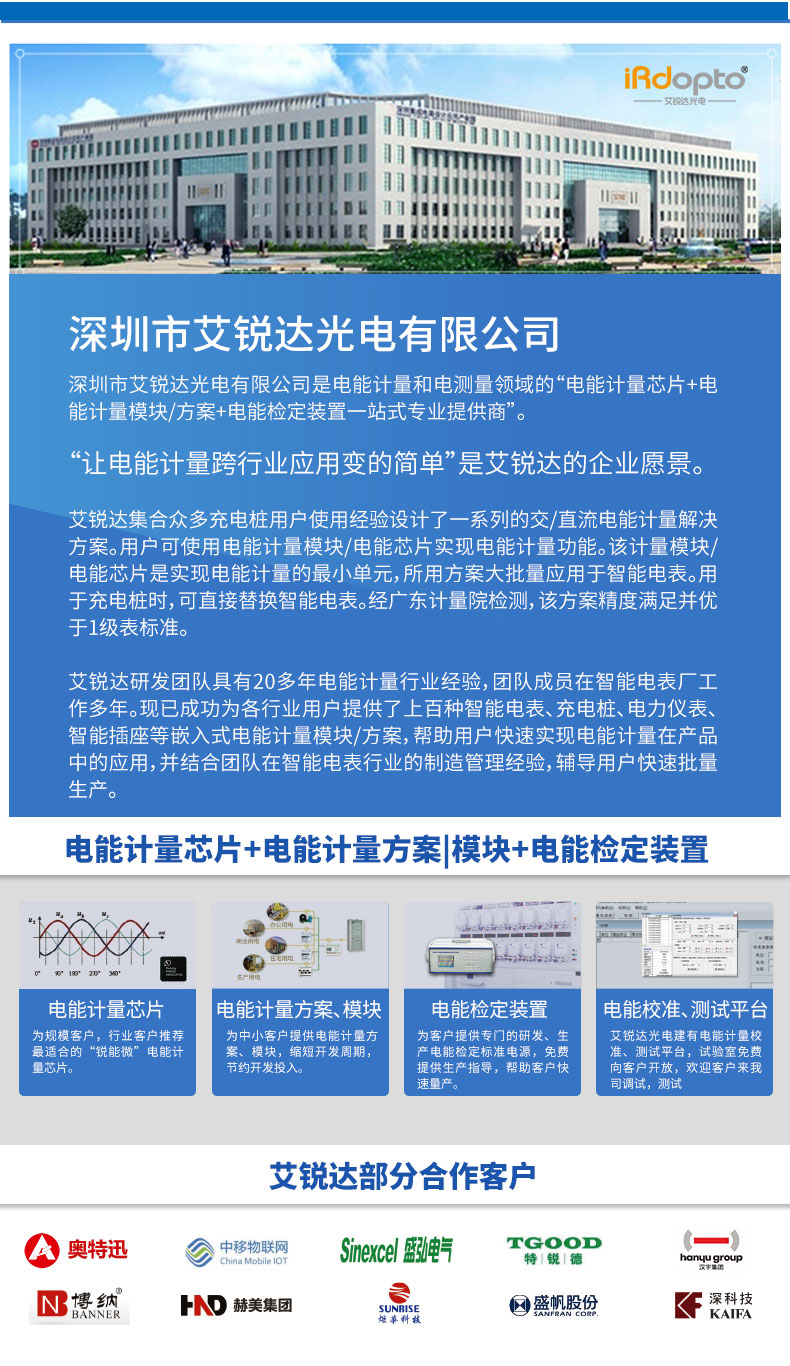 艾锐达IM1266交直流微型电能计量模块